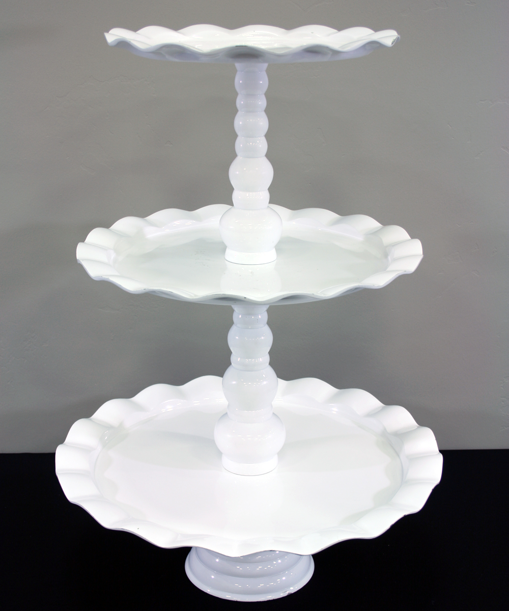 Cupcake Stand, 3-Tier White
